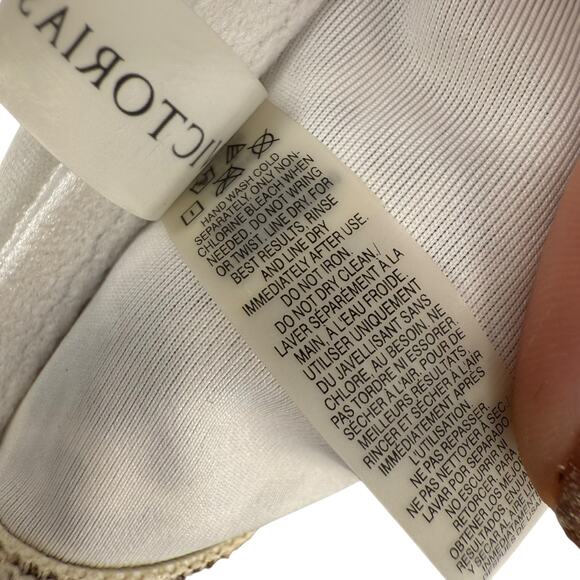 Victorias Secret Bikini Top 36B Strapless Animal Print Underwired Corset Back - Picture 6 of 8